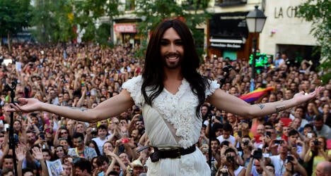 Conchita Wurst opens Madrid Gay Pride