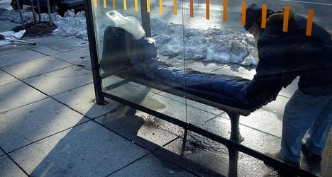 Madrid mayor installs anti-homeless bus stops