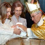 Princess Leonor, pictured with her mother, the then Princess Letizia and her grandmother, Queen Sofia, during her baptism on January 14th 2006Photo: Angel Diaz/AFP