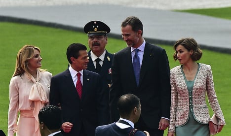 Spanish King and Queen on state visit to Mexico