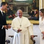 Felipe and Letizia's first foreign trip as king and queen was to the Vatican to meet Pope Francis on June 30th 2014. Photo: Alessandro Bianchi/AFP