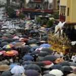 Rain in Spain puts a dampener on Holy Week parades