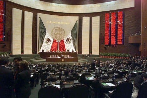 Mexico's Chamber of Deputies. Public Domain