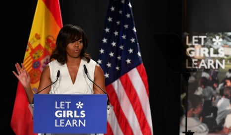 First Lady ‘proud’ US might just elect a female president