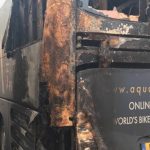 Ireland’s Aqua Blue bus victim of Vuelta arson attack