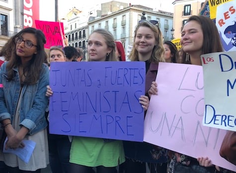 ‘Grab ’em by the patriarchy’: Madrid joins global Women’s March