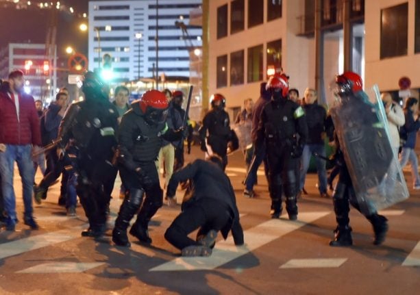 Police officer dies as violence mars Bilbao v Spartak clash