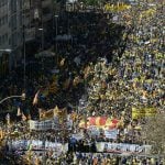 Massive march in Barcelona against jailing of separatist leaders