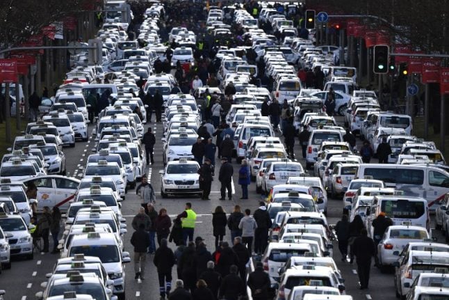 Madrid taxi strike called off… for now