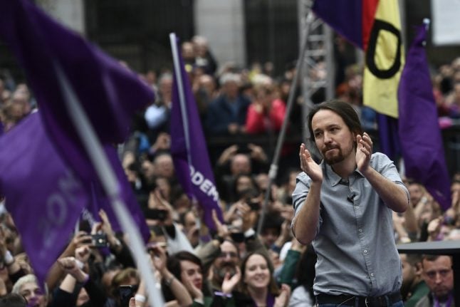 Spain’s crisis-hit Podemos launches election campaign