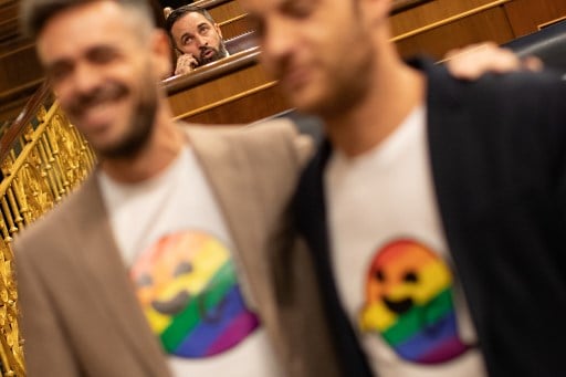How a rainbow ghost stole the show on the first day of Spain’s new parliament
