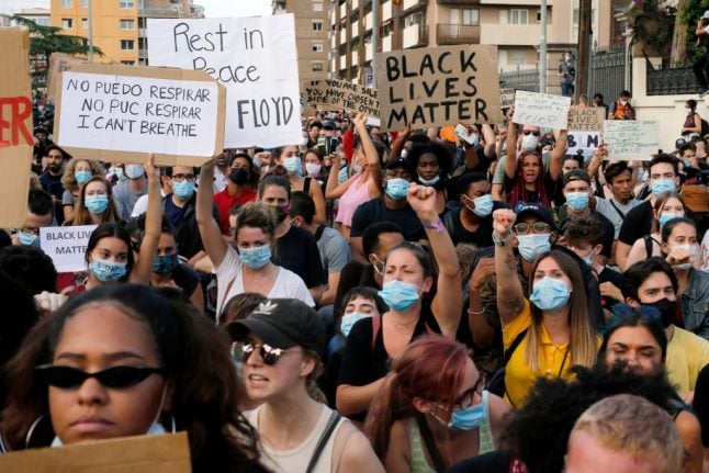 IN PICS: Spain protests in BLM solidarity over George Floyd death