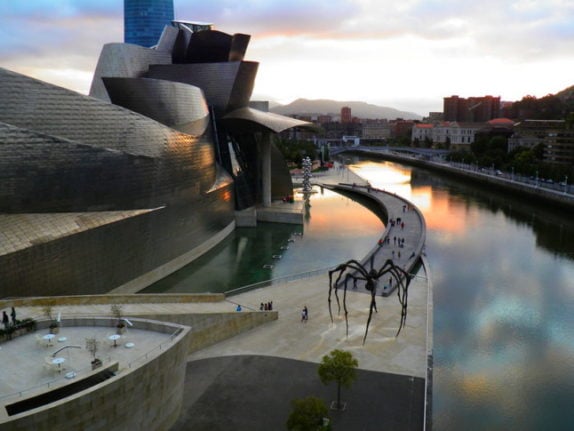 the Guggenheim in Bilbao, the basque country, Spain