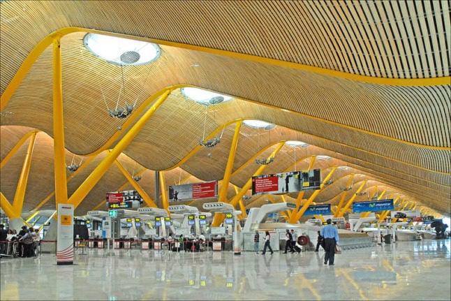 Terminal 4 at Barajas Airport in Madrid