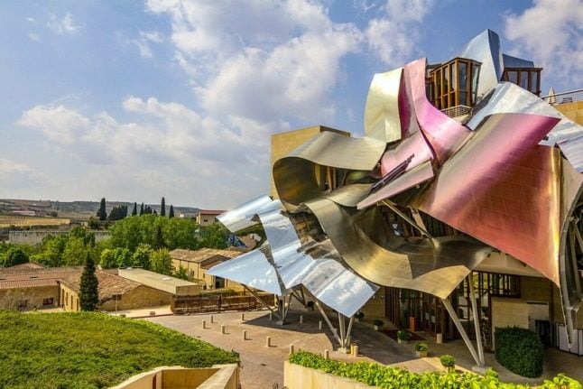 Viñedo Marqués de Riscal La Rioja, diseñado por Frank O. Gehry.