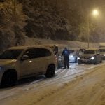 Madrid snowfall grounds flights and blocks roads