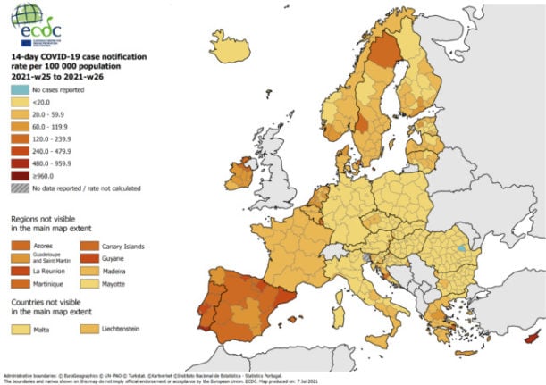why catalonia has highest infection rate in eu