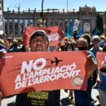 Why has the expansion of Barcelona airport prompted mass protests?