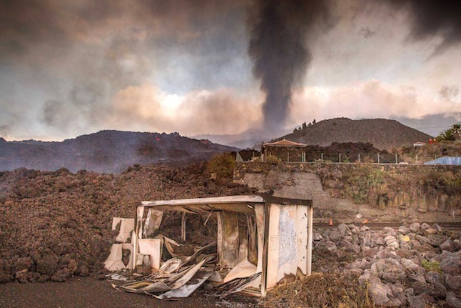 Canary islanders flee as volcano vents its fury