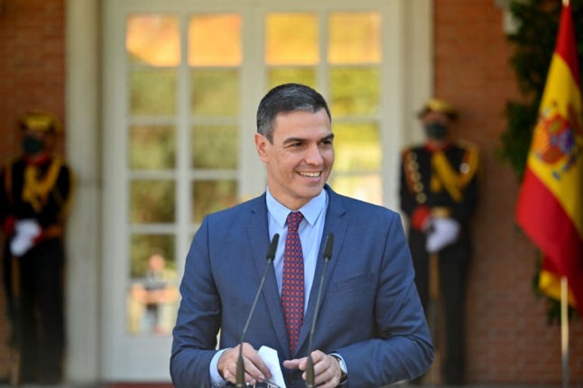 Pedro Sánchez in October 2021. Photo: Gabriel BOUYS / AFP