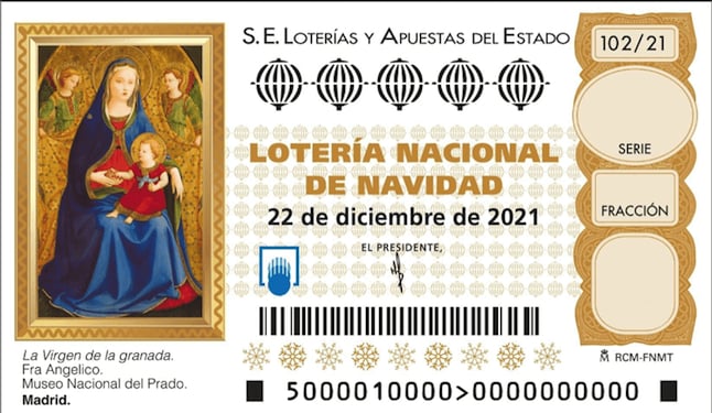 Spain's El Gordo Lottery ticket