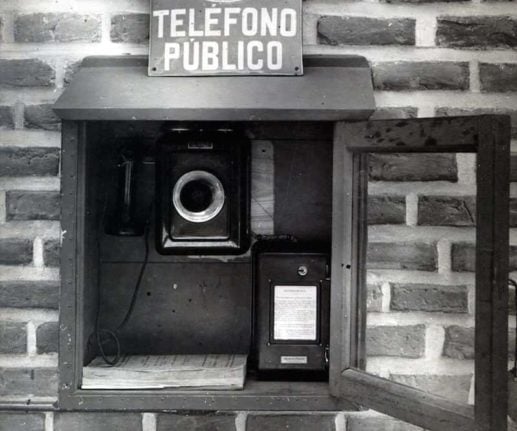 The first public telephone in Spain was installed in 1928 in Madrid's El Retiro park.