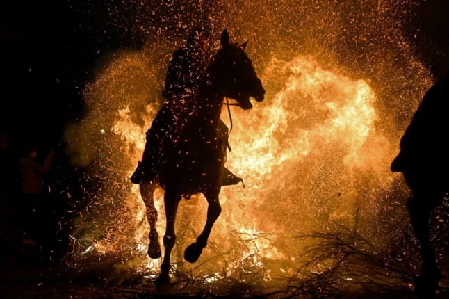 IN IMAGES: Horses ‘purified’ with fire in controversial Spanish ritual